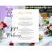 Gold Wedding Menu, Gold restaurant menu, (27w)
